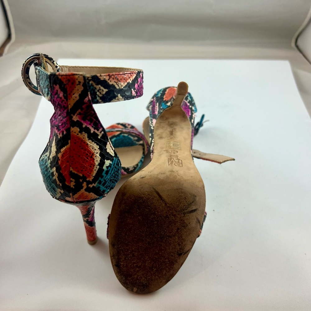 Pelle Moda Kallie Bright Snakeskin Heels - Picture 5 of 7